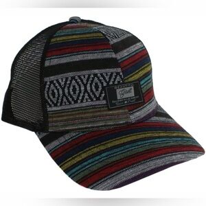 Beautiful Giant Southwestern Aztec Trucker Hat Snapback Multicolor OSFA